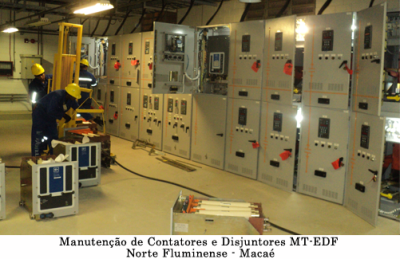 Manutenção de Contadores e Disjuntores MT-EDF Norte Fluminense Macaé